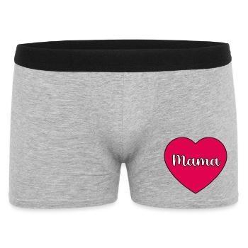 cœur de maman - Boxer Homme - gris chiné - Devant