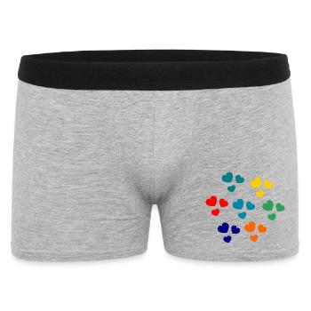 ALLES GUTE ZUM GEBURTSTAG. ALLES GUTE ZUM GEBURTSTAG. JAHRESTAG. - Männer Boxer Shorts - Grau meliert - Vorne