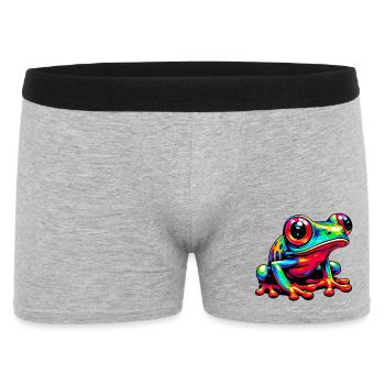 Frosch - Männer Boxer Shorts - Grau meliert - Vorne