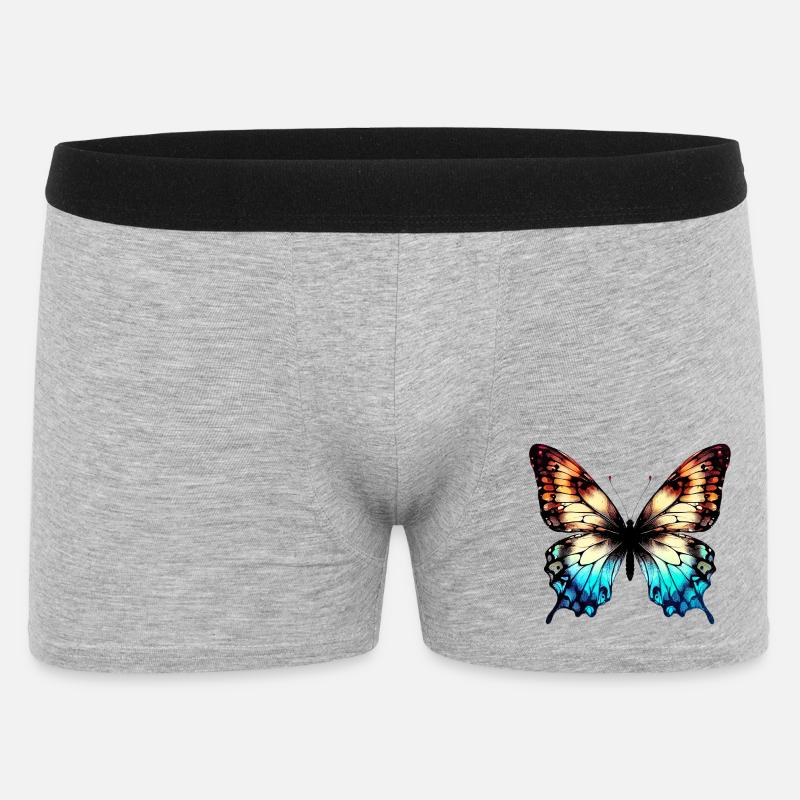Butterfly - Men's Boxer Shorts - heather grey