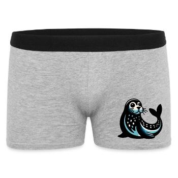 Phoque - Boxer Homme - gris chiné - Devant