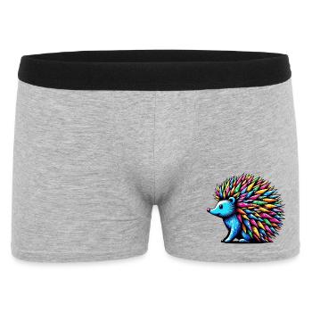 Hérisson - Boxer Homme - gris chiné - Devant