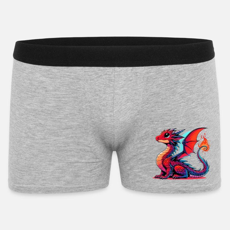 Dragon - Boxer Homme - gris chiné