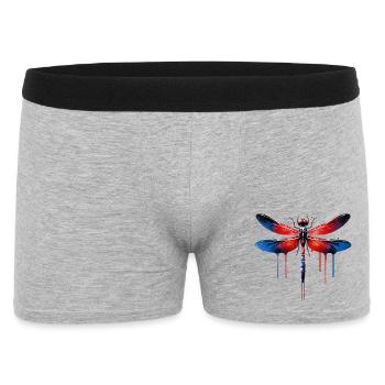 Libellule - Boxer Homme - gris chiné - Devant
