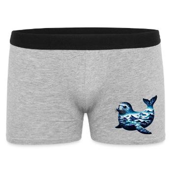 Phoque - Boxer Homme - gris chiné - Devant