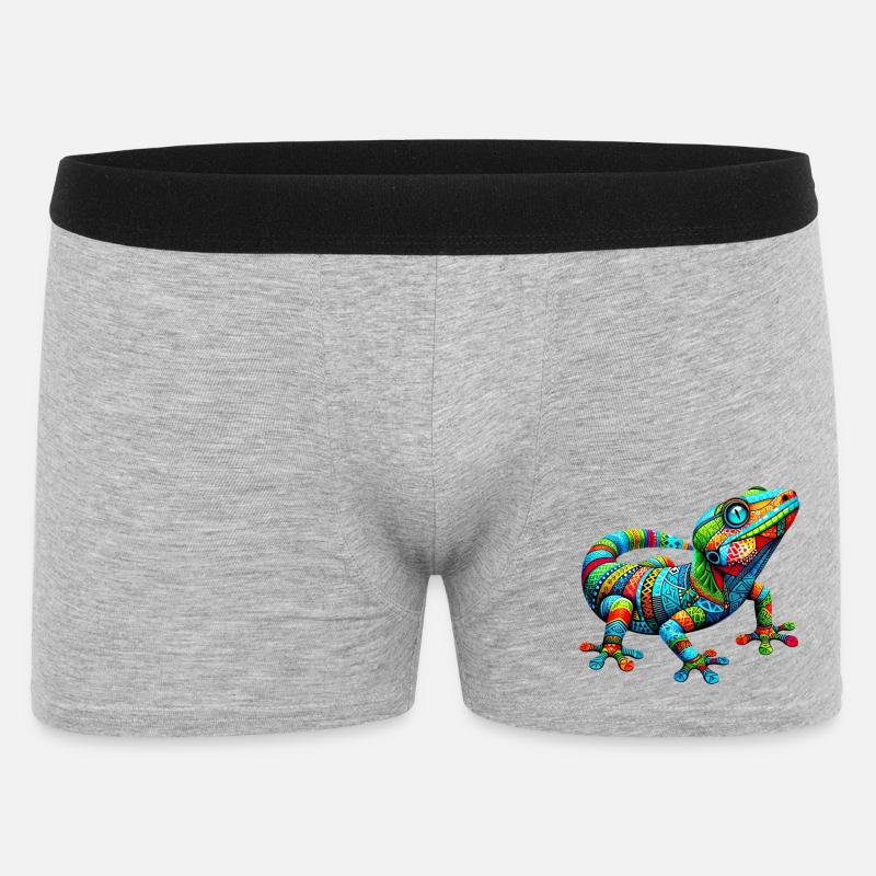 Gecko - Boxer Homme - gris chiné