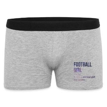 Fußball Fußball Fußball - Männer Boxer Shorts - Grau meliert - Vorne