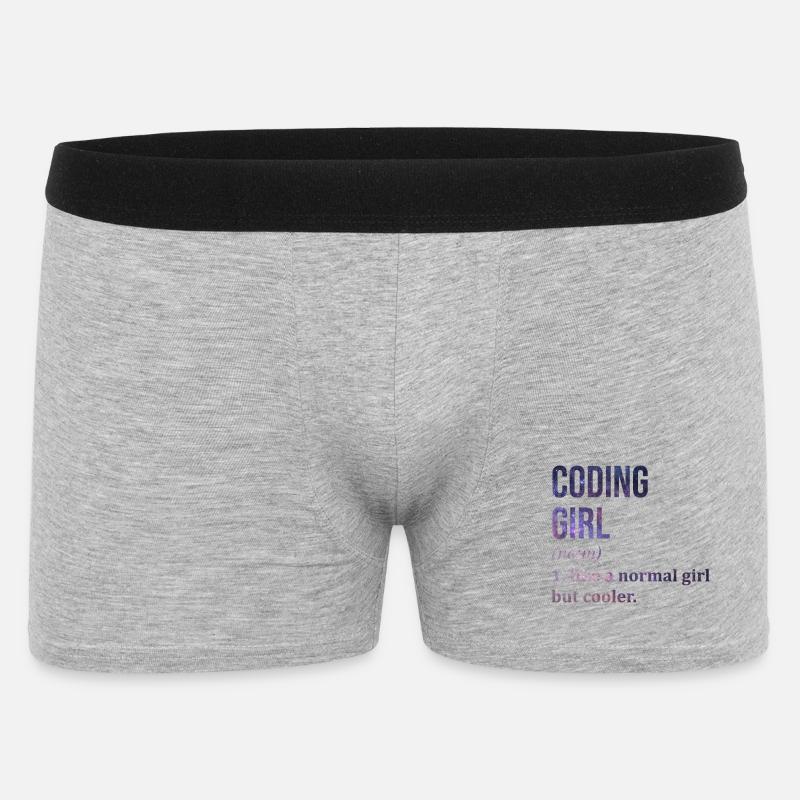 Codierung - Männer Boxer Shorts - Grau meliert