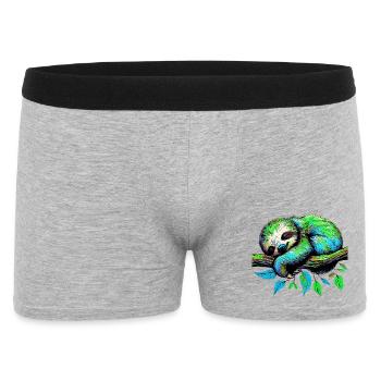 Faultier - Männer Boxer Shorts - Grau meliert - Vorne
