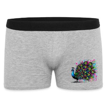 Paon - Boxer Homme - gris chiné - Devant