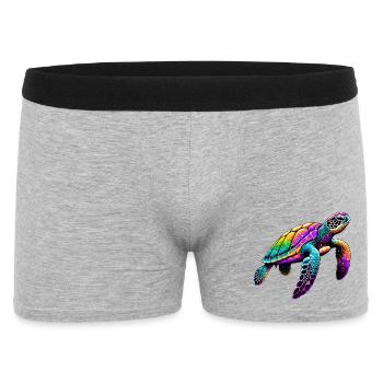Turtle - Men's Boxer Shorts - heather grey - Front