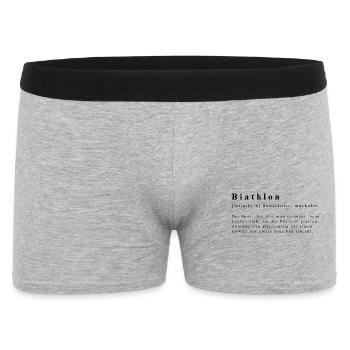 Biathlon Definition - Men's Boxer Shorts - heather grey - Front