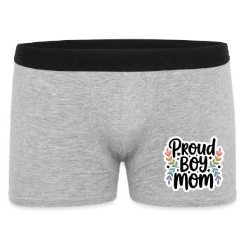 Proud mom - Men's Boxer Shorts - heather grey - Front