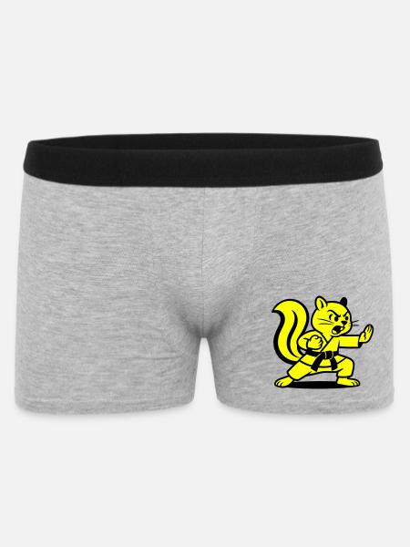 Karate Squirrels! - Men's Boxer Shorts - heather grey