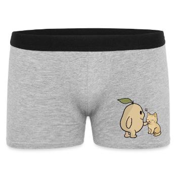 Tama and Cat - Men's Boxer Shorts - heather grey - Front