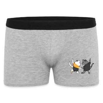 Dancing Cats - Men's Boxer Shorts - heather grey - Front