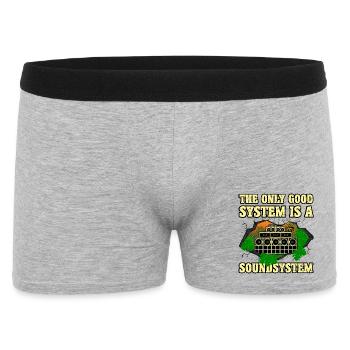Système de son Dub - Boxer Homme - gris chiné - Devant