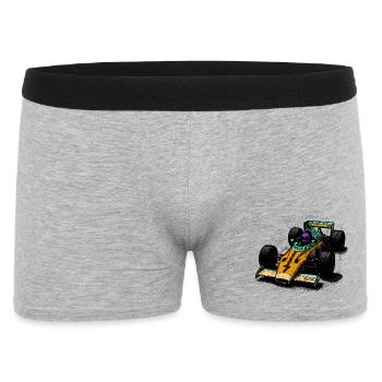 Conception de formule rétro aux couleurs vives - Boxer Homme - gris chiné - Devant
