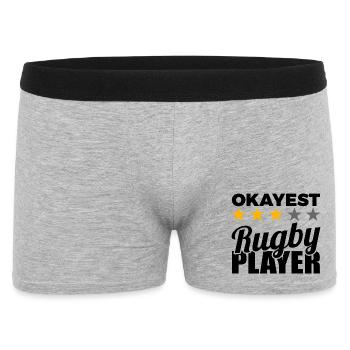 Rugby Player - Men's Boxer Shorts - heather grey - Front