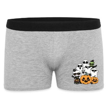 Halloween Party Figures - Men's Boxer Shorts - heather grey - Front