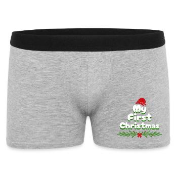 Mein Erstes Weihnachten My first Christmas - Men's Boxer Shorts - heather grey - Front