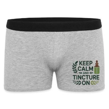 Herbalist Keep Calm And Tincture On Professional - Men's Boxer Shorts - heather grey - Front