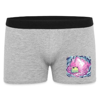 Frog in the pink crystal cauldron - Men's Boxer Shorts - heather grey - Front
