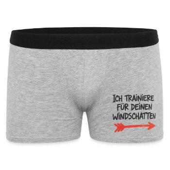 Fahrrad Rennrad Radfahrer Bikesport Mountainbike - Männer Boxer Shorts - Grau meliert - Vorne