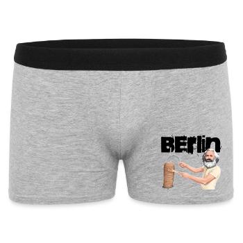 Berlin Döner Marx - Boxer Homme - gris chiné - Devant