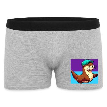 otter - Men's Boxer Shorts - heather grey - Front