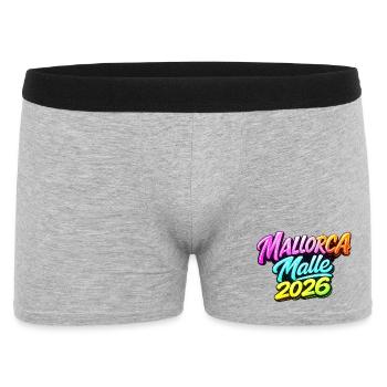 Mallorca, Malle, 2026 - Men's Boxer Shorts - heather grey - Front
