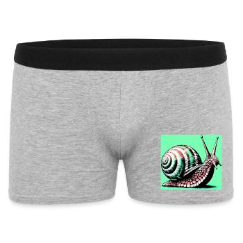 Escargot - Boxer Homme - gris chiné - Devant