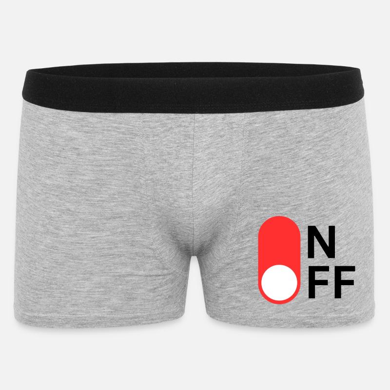 ON/OFF mode - Men's Boxer Shorts - heather grey