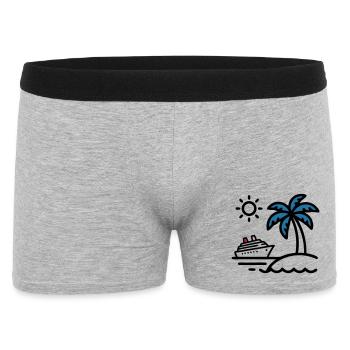 Vacances de Palm à Cruise Island - Boxer Homme - gris chiné - Devant