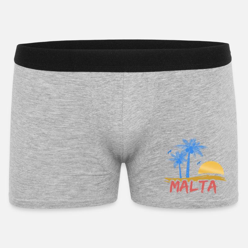 Malte - Boxer Homme - gris chiné