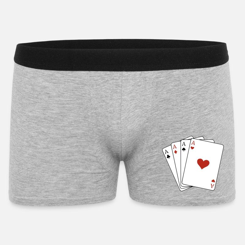 Carré d'as - Boxer Homme - gris chiné