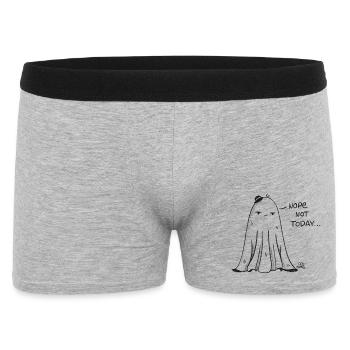 Nein Heute nicht Geist-Illustration - Männer Boxer Shorts - Grau meliert - Vorne