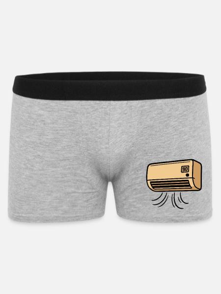 AC retro cartoon with paws - Men's Boxer Shorts - heather grey