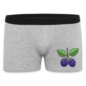 Blackberry Costume Carnival Berries Purple - Men's Boxer Shorts - heather grey - Front