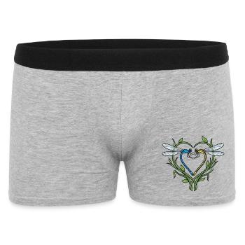 Cœur de Libellule - Boxer Homme - gris chiné - Devant