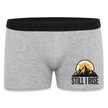 Mountain silhouettes at sunrise - Men's Boxer Shorts - heather grey - Front