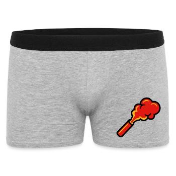 Bengal Fire Pyro Smoke Icon - Men's Boxer Shorts - heather grey - Front