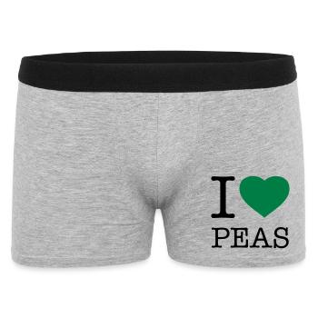 J’AIME LES POIS Erbsen - Boxer Homme - gris chiné - Devant