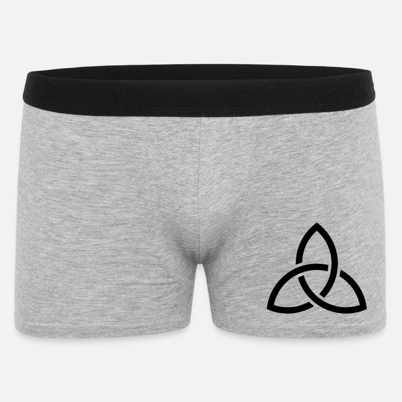 Celtic Knot - Männer Boxer Shorts - Grau meliert
