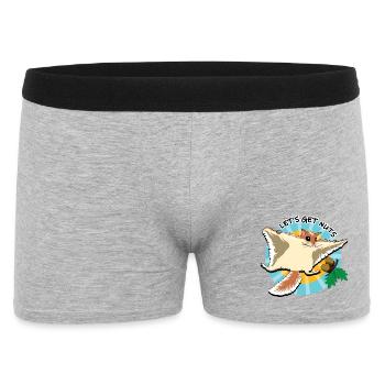 Fliegendes Eichhörnchen - Let es Get Nuts - Männer Boxer Shorts - Grau meliert - Vorne