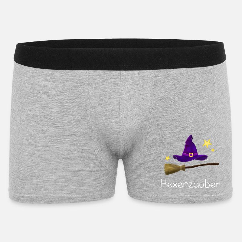 Hexenzauber - Männer Boxer Shorts - Grau meliert