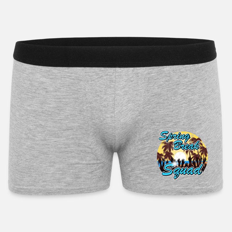 Spring Break Squad - Männer Boxer Shorts - Grau meliert