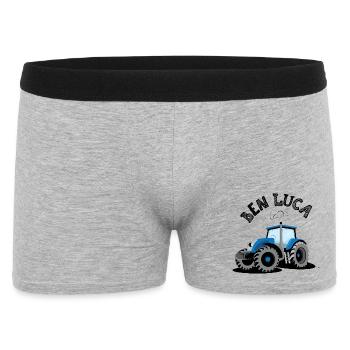 Traktor Ben Luca - Männer Boxer Shorts - Grau meliert - Vorne
