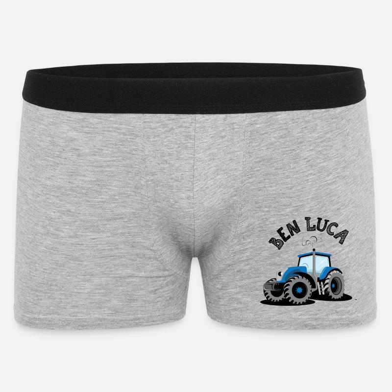 Traktor Ben Luca - Männer Boxer Shorts - Grau meliert