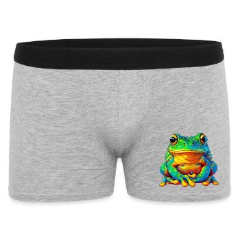 Frosch - Männer Boxer Shorts - Grau meliert - Vorne